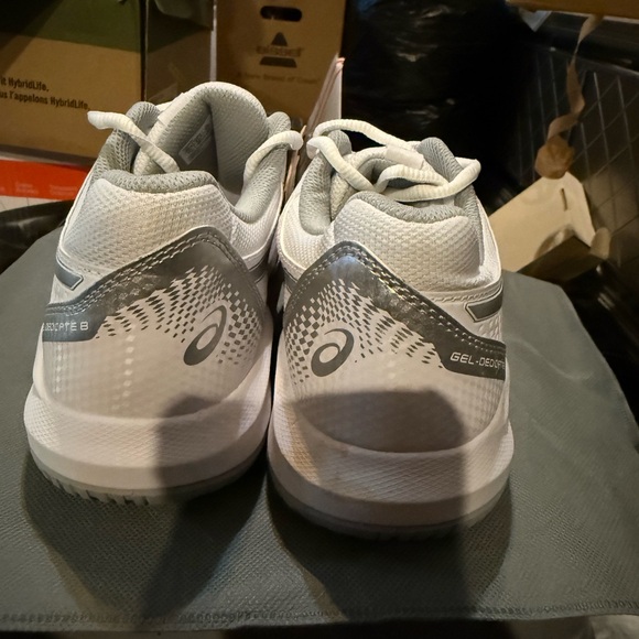 ASICS Women's Gel-Dedicate 8 Tennis Shoes white/silver, size 9.5 - Picture 3 of 8